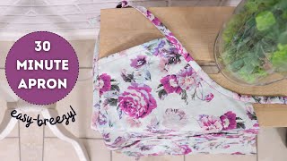 Apron cutting and stitching in 30 minutes and 2 sizes  full StepByStep tutorial [upl. by Minsk]