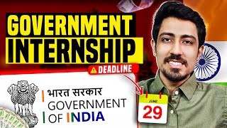 Government Internship 2024 for college students➡️ Earn Rs 15000month [upl. by Naawaj]