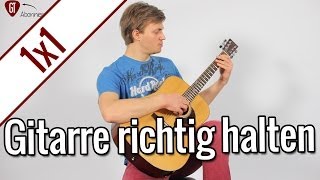 Gitarre richtig halten  Gitarren 1x1 [upl. by Dierolf420]