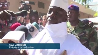 Gambie  Présidentielle  Yahya Jammeh face à deux adversaires [upl. by Hulburt359]