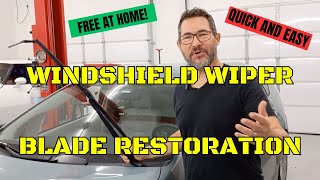 Windshield wiper blade restoration free fast and easy [upl. by Anigal]