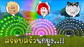 พี่ฝนพี่เอกปุ๊กปิ๊กเป็นครอบครัวนกยูง 🦚🦚🦚 Roblox Feather Family Peacock [upl. by Gass]