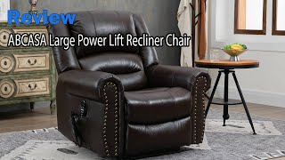 ABCASA Large Power Lift Recliner Chair Review  Watch before you buy [upl. by Helsie]