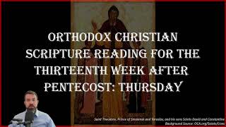 Thirteenth Week After Pentecost Thursday  2 Cor 10718 amp Luke 41622  September 19 2024 [upl. by Ollie]