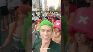 Zoro Luffy Nami Chopper Usopp na Liberdade em São Paulo One Piece Cosplay onepiece [upl. by Remle]