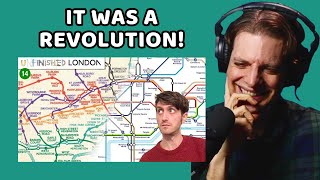 American Reacts to How The Tube Map Was Made [upl. by Leerzej]