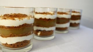 DESSERT EXPRESS  Verrines speculoos compote et fromage blanc [upl. by Pepi]