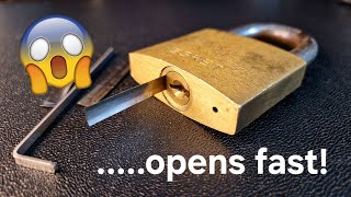 How to open a padlock with the front shimming technique [upl. by Annaik907]