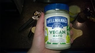 Hellmans Vegan Mayo REVIEW [upl. by Ahsinut]