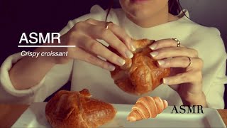 ASMR Crispy Croissant Eating sounds  AnnebitesASMR [upl. by Betsy443]