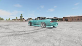 Building and totaling a 240sx in under 10 mins  Beamng drive [upl. by Puglia]