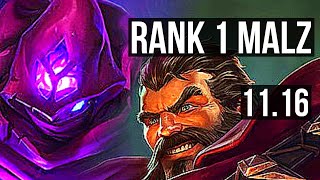 MALZAHAR vs GRAVES JUNGLE  Rank 1 Malz 019  EUW Challenger  v1116 [upl. by Nylitsirk]