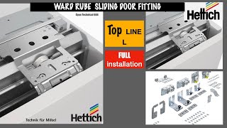 Hettich TopLine L  TopLine L Fitting  Hettich sliding door fitting  TopLine L sliding door system [upl. by Yltnerb434]