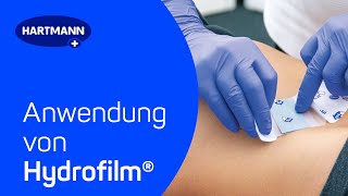 Anwendung Hydrofilm® am Abdomen Transparentverband für sicheren Wundschutz [upl. by Artekal]