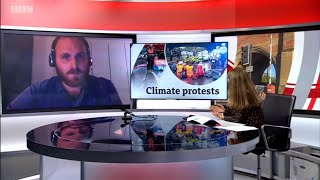 BBC News London  Liam Norton  4 October 2021  Insulate Britain [upl. by Nollie]