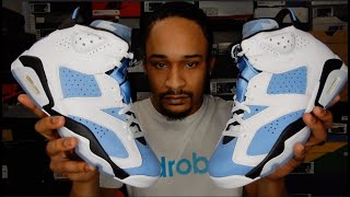 Jordan 6 UNC Home Review  On Foot Footage WATCH BEFORE BUYING [upl. by Yasmin]