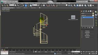 3d Spiral Merdiven Modelleme  3D Spiral Stair Modeling [upl. by Alexandr]