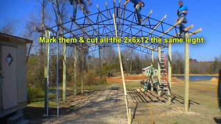 Armour Metals Steel Truss Pole Barn Kit Diy [upl. by Aistek968]