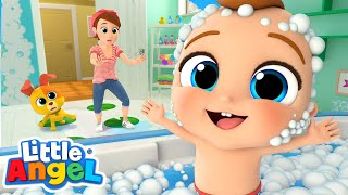 Be Safe During Bath Time Song  Little Angel Kids Songs amp Nursery Rhymes [upl. by Janiuszck]