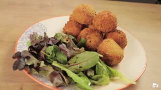 Croquette de pommes de terre mortadelle et mozzarella [upl. by Amitarp]