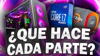 ¿Que hace CADA COMPONENTE de un PC Gamer COMO FUNCIONA una PC  Procesador RAM Placa de video [upl. by Hanauq]