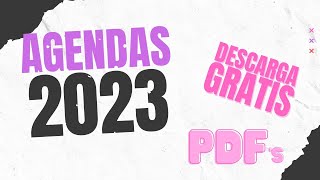 Te enseño Mi Agenda 2023  Descarga PDF Gratis  Semana Vista Díaria Journal Perpetua y muchas ✚ [upl. by Notrab453]