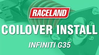 How To Install Raceland Infiniti G35 Coilovers [upl. by Lynden]