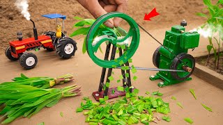 diy mini chaff cutter machine science project sanocreator [upl. by Bergren]