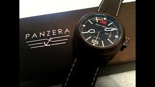 Panzera Aquamarine 45  A Big Masculine Dive Watch  Review [upl. by Hubsher]