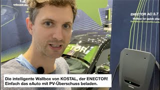 Intelligente Wallbox  Strom von Solaranlage PVÜberschuss laden mit Enector  hoher Eigenverbrauch [upl. by Aphra]