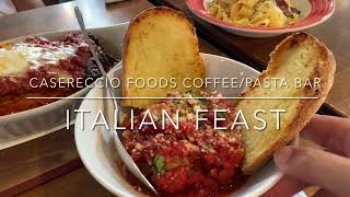 Italian Feast  Casereccio Foods CoffeePasta Bar Vancouver BC Canada [upl. by Artined]