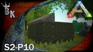 Ark Survival Evolved Gameplay  S2P10 quotSloped Roofquot [upl. by Hiasi]