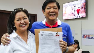 Sen Bongbong Marcos  Full Coverage Filing of Candidacy [upl. by Nuhsyar800]