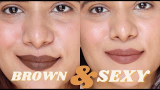 Top 5 brown lipsticks for dusky amp deep skintones 🤎 Beautiful brown lipsticks for all occasion✨️ [upl. by Noillimaxam]