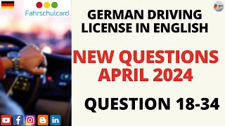 German Driving License in English NEW QUESTIONS from April 2024NEW QUESTIONS Question 1834 [upl. by Kial]