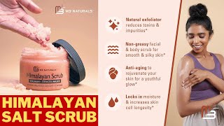 Himalayan Salt Scrub  Face amp Body Exfoliator  Natural Exfoliating Salt Body Scrub  M3 Naturals [upl. by Catlaina618]