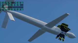 600 mph 90 HP cheap Suicide Drone Concept in XPlane 12 [upl. by Buna]