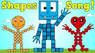 Shapes Song 3  Shapes Nursery Rhyme For Kids [upl. by Lisette]