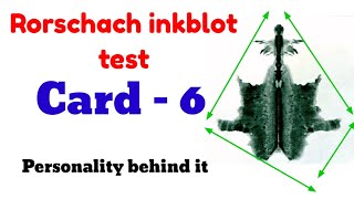 Rorschach inkblot test card 6  facts of card 6  spot psychology [upl. by Ylhsa]