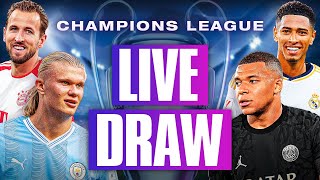 LIVE DRAW  UEFA Champions League Round Of 16 🏆 [upl. by Terrene]