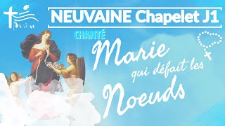 J1 • Neuvaine Chapelet à Marie qui défait des noeuds chantée [upl. by Wurtz]