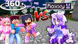 APHMAU saving Friends from ROXXY in Minecraft 360° [upl. by Trill]