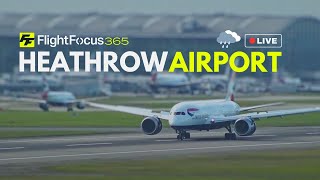 Heathrow Airport Live  HEAVY CROSSWIND Monday 26th Feb 2024 [upl. by Abisha]