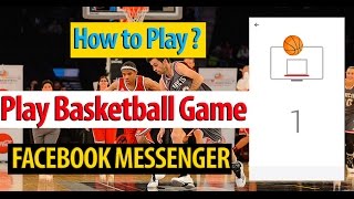 How to Play Hidden basketball game in Facebook Messenger Tips amp Tricks 2016 [upl. by Isidore]