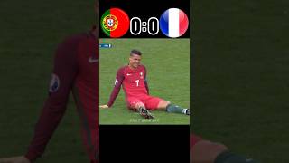 Portugal vs France 10 imaginary final match highlights ronaldo injured shorts football [upl. by Liamsi]