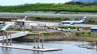 Ketchikan Alaska Airport via Cruise Ship Sail Away 4K [upl. by Gwyneth526]