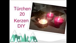 Adventskalender Türchen 20 DIY Kerzen  KreativAdvent 2018 [upl. by Aikem659]