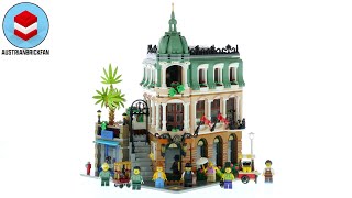 LEGO Creator 10297 Boutique Hotel  LEGO Speed Build Review [upl. by Hoes]