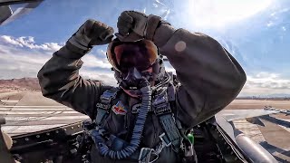 Red Flag Nellis • 64th Aggressor Squadron Cockpit Video [upl. by Weisburgh]