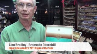 2011 Cigar of the Year Alec Bradleys Prensado  Churchill  Tobbacco Barn [upl. by Anicul]